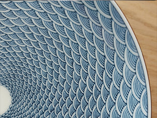 achat porcelaine japonaise design vague