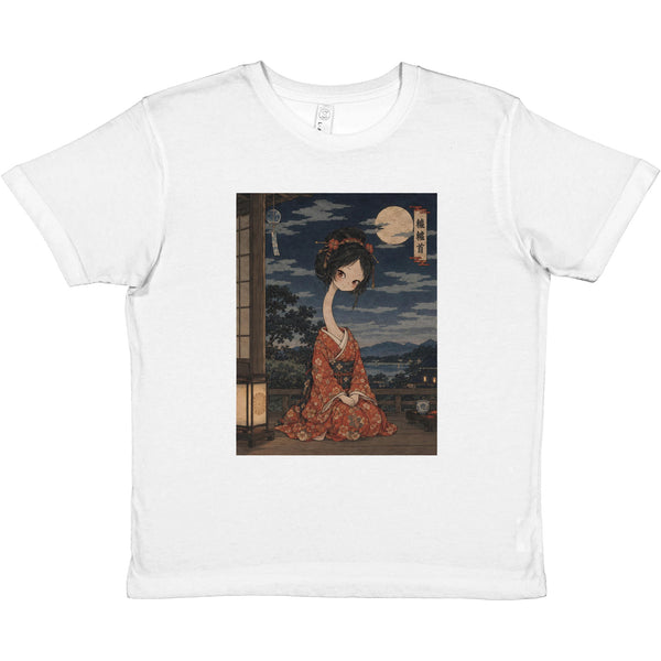 T-shirt enfant Rokurokubi, la femme au long cou, yokai ukiyo-e Vêtements T-SHIRT UKIYO-E YOKAI YOKAI COLLECTION YOKAI ENFANT