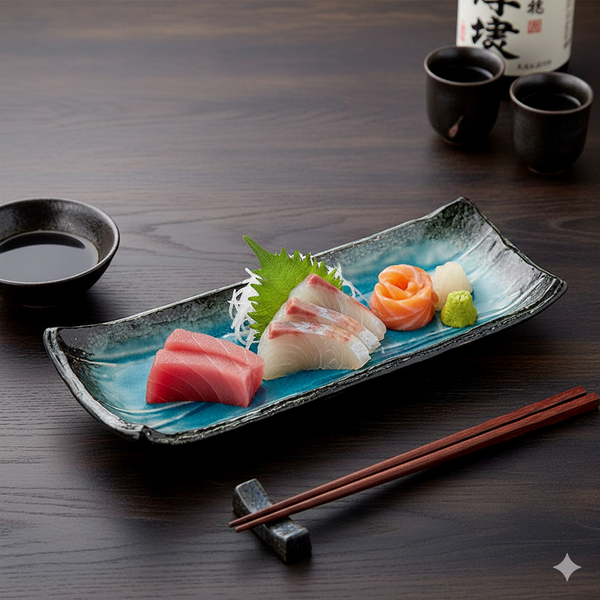 Assiettes japonaises Kokuryu ×4 Assiettes ASSIETTES ASSIETTES À YAKITORI