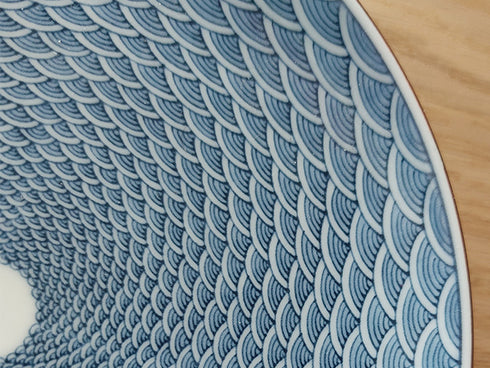 Assiettes Seigaiha ×4