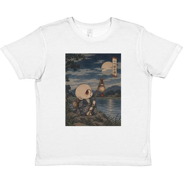 T-shirt enfant Hitotsume-kozō, le petit moine à un œil, yokai ukiyo-e Vêtements T-SHIRT UKIYO-E YOKAI YOKAI COLLECTION YOKAI ENFANT