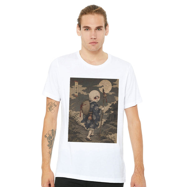 T-shirt Hitotsume-kozō, le petit moine à un œil, yokai ukiyo-e Vêtements T-SHIRT UKIYO-E YOKAI YOKAI COLLECTION