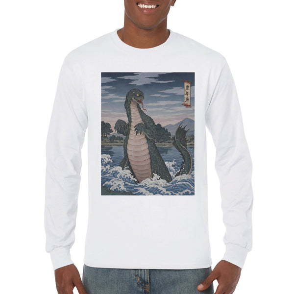 T-shirt manches longues Hōnengyo, le serpent des rivières, yokai ukiyo-e Vêtements T-SHIRT UKIYO-E YOKAI YOKAI COLLECTION