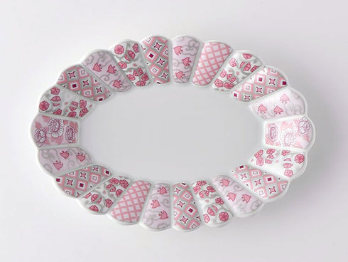Assiette ovales Hana Rikyu