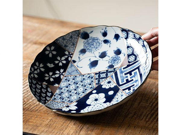 Assiettes japonaises Yuzen ×2 Assiettes ASSIETTES ASSIETTES À CURRY CÉRAMIQUE DE MINO YUZEN