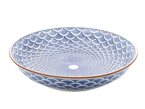 Assiettes Seigaiha ×4