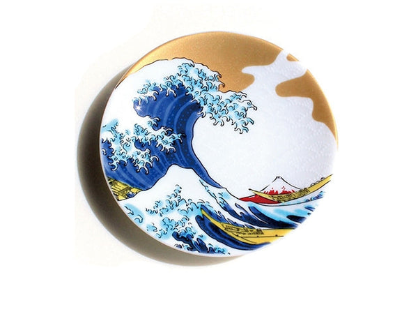 Assiette japonaise Hokusai Assiettes ASSIETTES CÉRAMIQUE DE KUTANI PETITES ASSIETTES