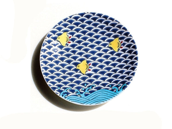 Assiette japonaise Chidori Assiettes ASSIETTES CÉRAMIQUE DE KUTANI PETITES ASSIETTES
