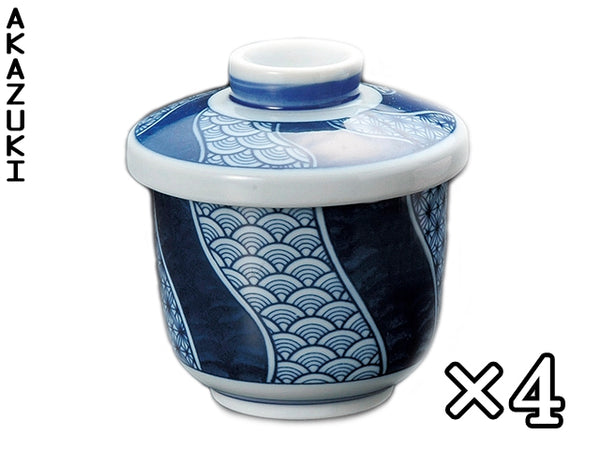 Ramequins à chawanmushi Aoshozui ×4 Bols PORCELAINE DE ARITA TASSES À CHAWANMUSHI