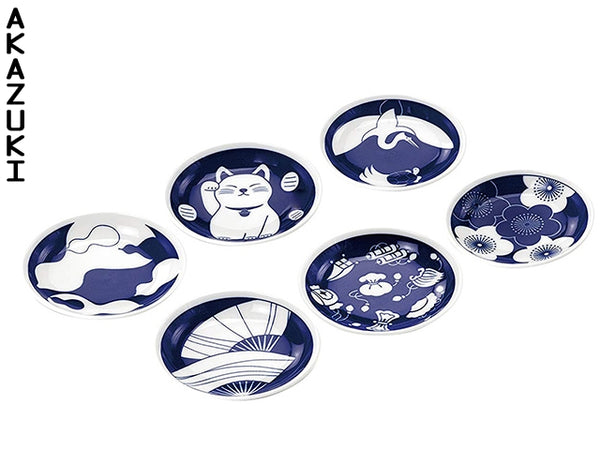Coffret petites assiettes Aizome Assiettes ASSIETTES COFFRETS CADEAU PETITES ASSIETTES PORCELAINE DE ARITA