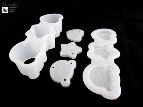 Moule à riz coeur étoile ours