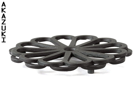 Support à théière en fonte Kiku