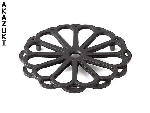 Support à théière en fonte Kiku