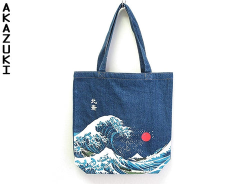 Sac Denim Hokusai