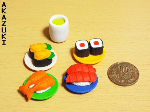 Gommes puzzle sushi