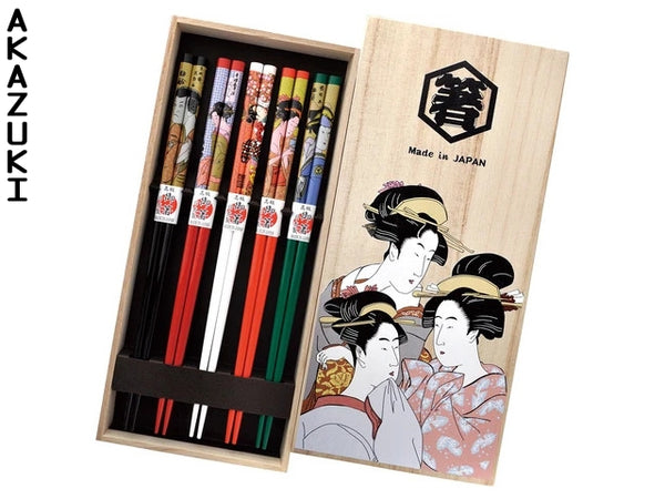 Coffret baguettes Ukiyoe Couverts & baguettes BAGUETTES COFFRETS CADEAU