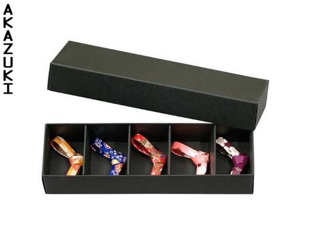 Coffret De 12 Porte Couteaux En Cristal Au Plomb De Forme Triangulaire